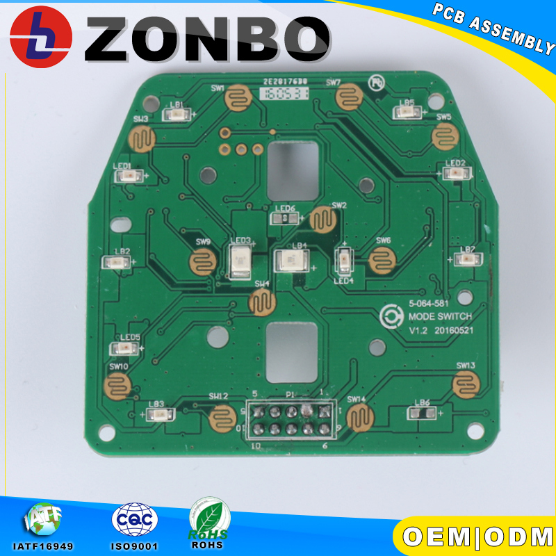 Automobile Central Control Switch PCB Assembly PCBA 001